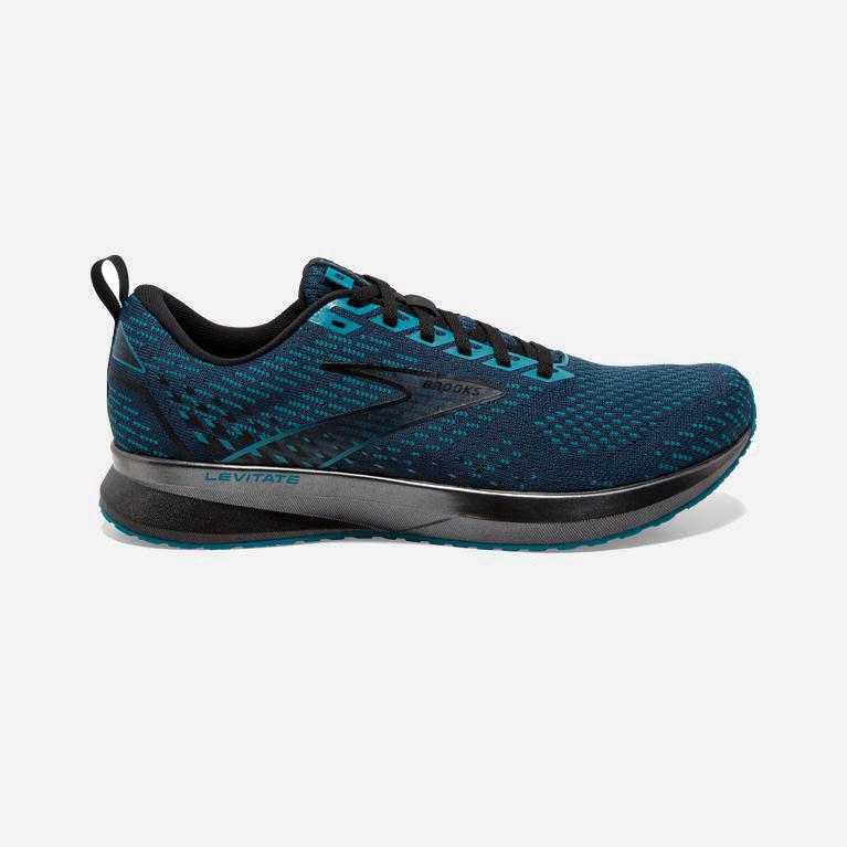 Brooks Levitate 5 Israel - Men's Road Running Shoes - Titan DarkCyan/Crystal Teal/Black (50641-BCYU)